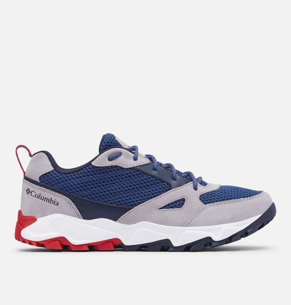 Columbia Mens Sneakers Sale UK - Ivo Trail Shoes Blue Red UK-505171